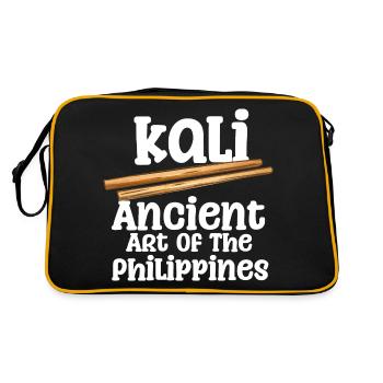 Kali Antike Esrkima - Retro Tasche - Schwarz/Gold - Hinten