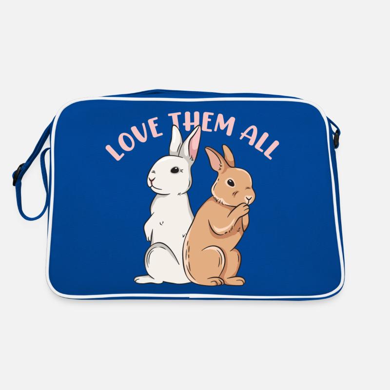 Conception de lapin mignon pour les propriétaires de lapins Sac Retro