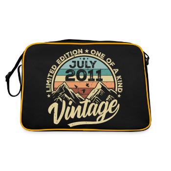 Né en juillet 2011 Né en juillet 2011 Né en juillet 2011 - Sac Retro - noir/or - Dos