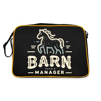Scheunen-Manager - Retro Tasche - Schwarz/Gold - Hinten