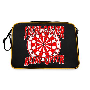 Dartboard - Look for opponents, no victims - Retro Bag - black/gold - Back