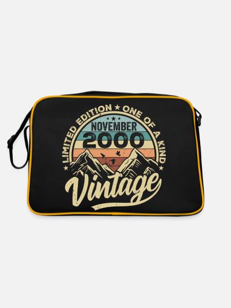 Legendary since November 2000 - Limited Edition 2000 - Retro Bag - black/gold - Back