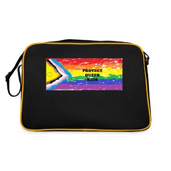 Protéger les enfants queer - Sac Retro - noir/or - Dos