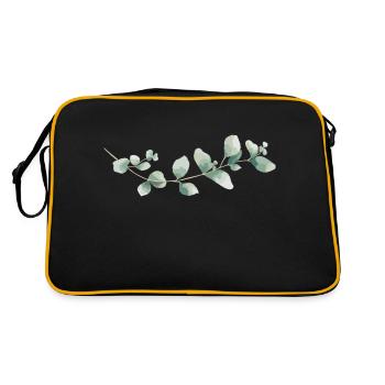 Eukalyptus - Retro Tasche - Schwarz/Gold - Hinten