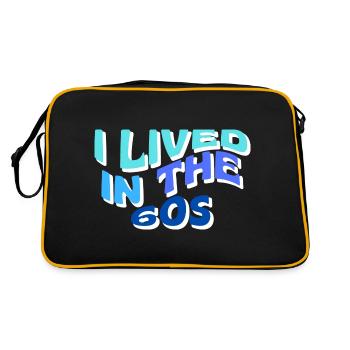 J’ai vécu dans les années 60 - Sac Retro - noir/or - Dos