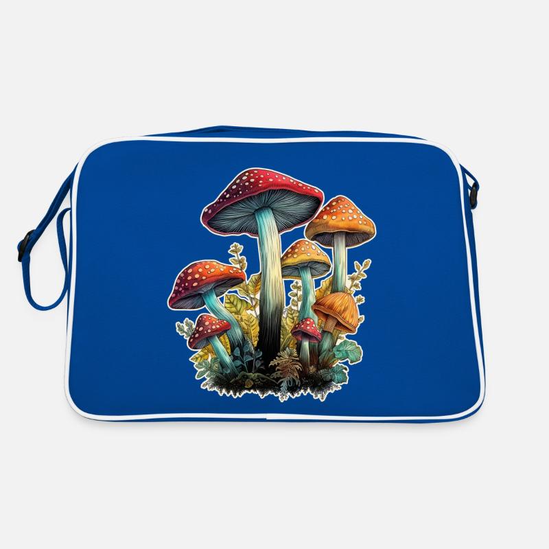 Mushrooms Toadstools Retro Bag