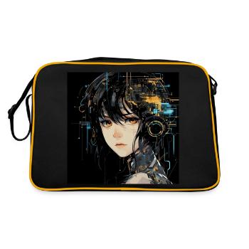 Anime Eyes Digital - Retro Bag - black/gold - Back