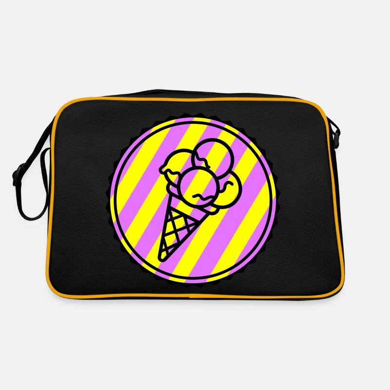 Icône de crème glacée à la crème d’œuf Sac Retro