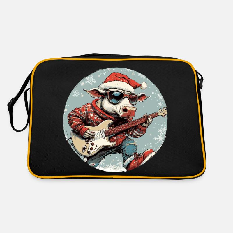 Bulle Guitare Rocker de Noël Taurus Sac Retro