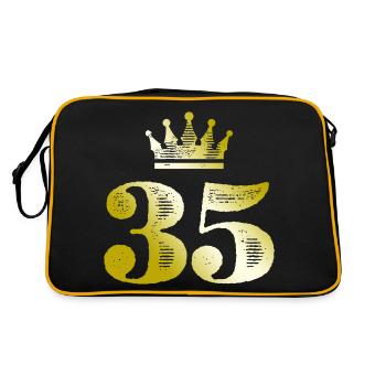 35 numéros Couronne Or - Sac Retro - noir/or - Dos
