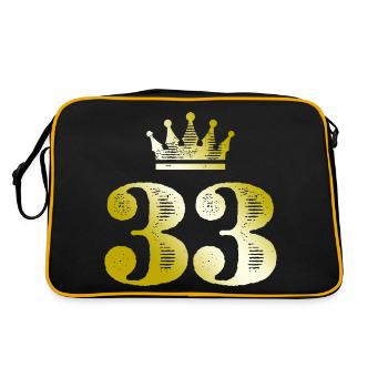 33 Chiffre Couronne Or - Sac Retro - noir/or - Dos