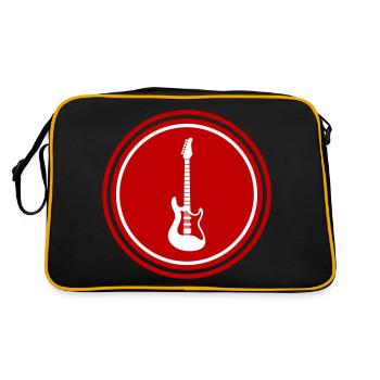 Symbole de guitare - Sac Retro - noir/or - Dos