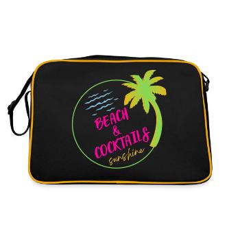 Plage et cocktail - Sac Retro - noir/or - Dos