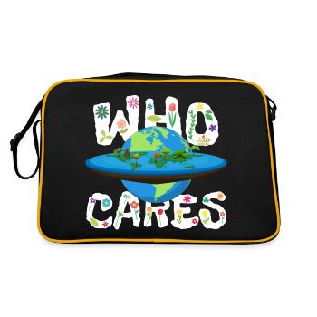 Planète Terre plate ou ronde - Sac Retro - noir/or - Dos