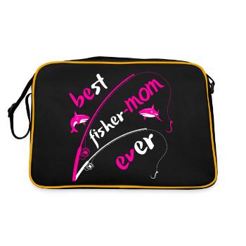 Meilleure pêcheuse de tous les temps - Sac Retro - noir/or - Dos