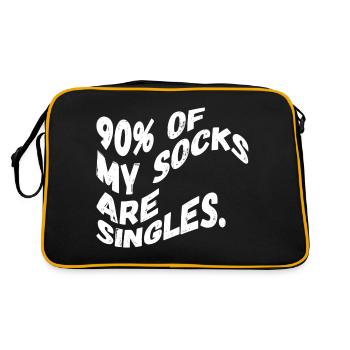 Single socks - Retro Bag - black/gold - Back