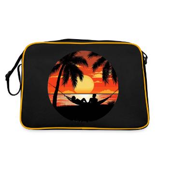 Sunset Serenity - Retro Bag - black/gold - Back