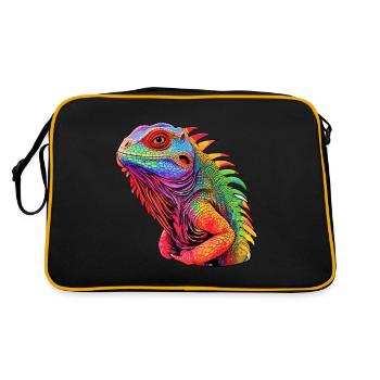 Iguana Radiation - Retro Bag - black/gold - Back