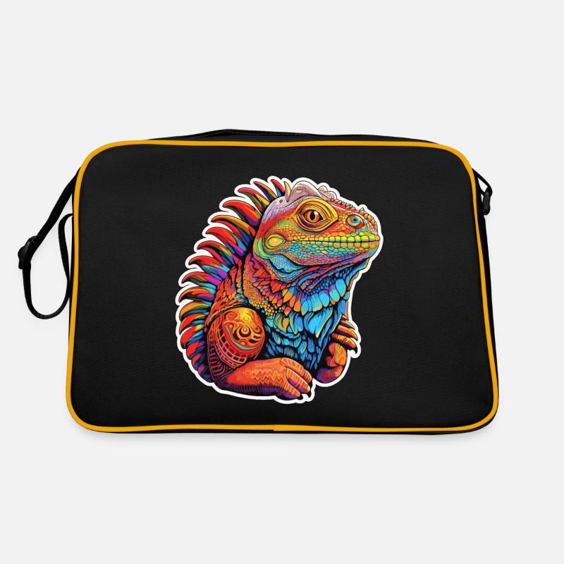 Adorable iguane Sac Retro