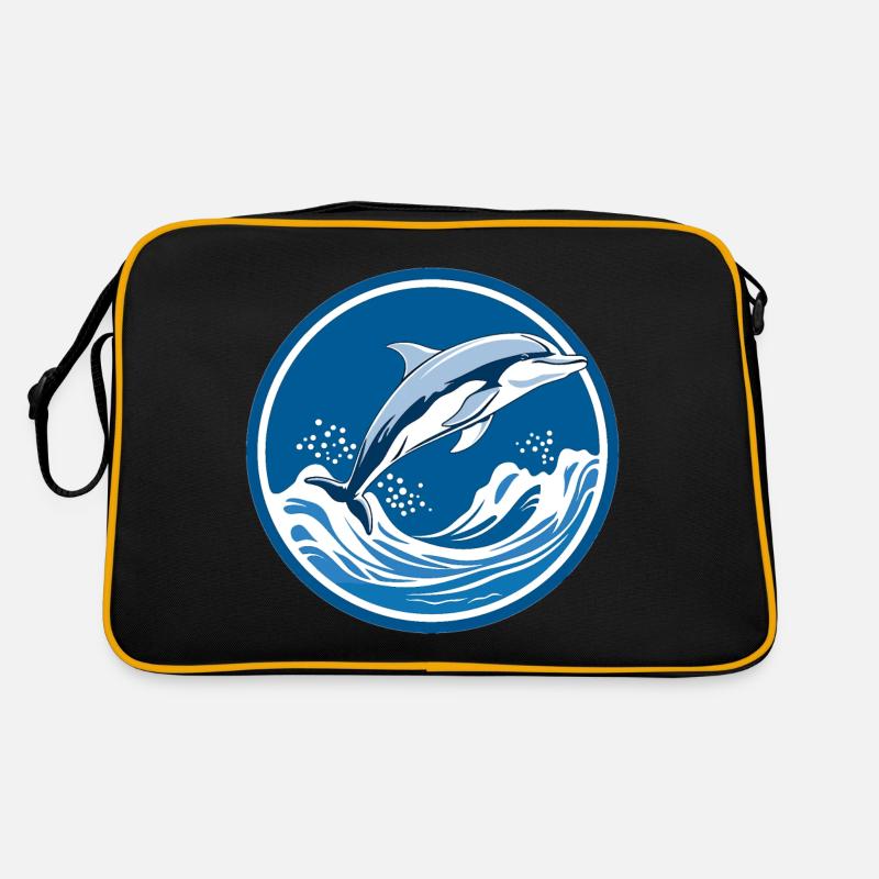 Dauphin -Paysage de rêve Sac Retro