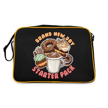 Art Café - Starter Pack - Retro Bag - black/gold - Back