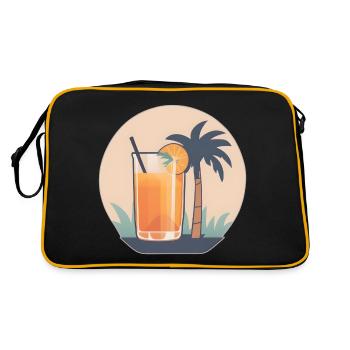 Délice tropical - Sac Retro - noir/or - Dos