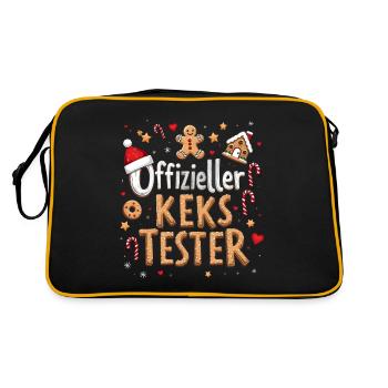 Testeur de cookies officiel de Noël - Sac Retro - noir/or - Dos