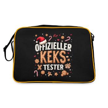 Official Cookie Tester Christmas Cookie - Retro Bag - black/gold - Back