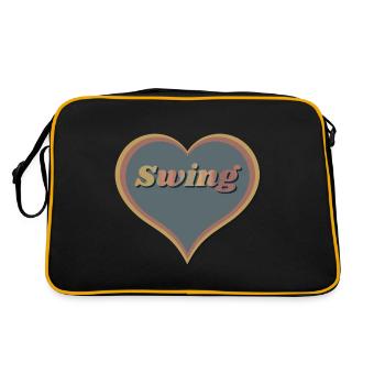 Swing Heart - Retro Bag - black/gold - Back