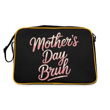 Mommy Bruh Mother Mother's Day - Retro Bag - black/gold - Back