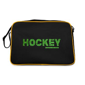 Field hockey Hockey Hockey field Artificial turf hockey - Retro Bag - black/gold - Back
