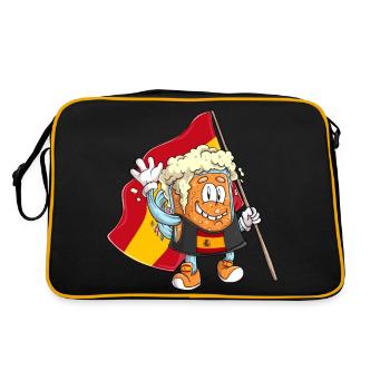 Beer Fan of Spain - Retro Bag - black/gold - Back