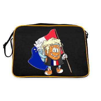 Beer fan of France - Retro Bag - black/gold - Back
