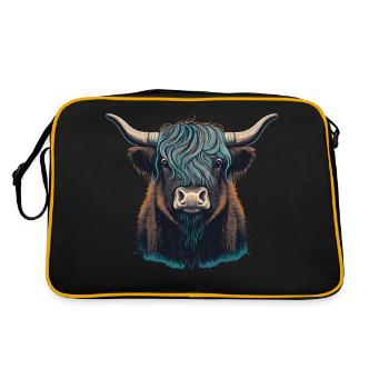 Yak Head - Retro Bag - black/gold - Back