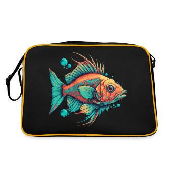 Poisson - Sac Retro - noir/or - Dos