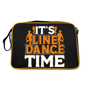 Line Dance Western Tänzer Line Dance Western - Retro Tasche - Schwarz/Gold - Hinten