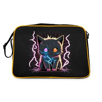 Electrified Cat - Retro Bag - black/gold - Back