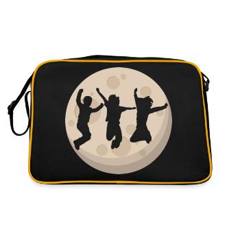 Sauter les enfants au clair de lune - Sac Retro - noir/or - Dos