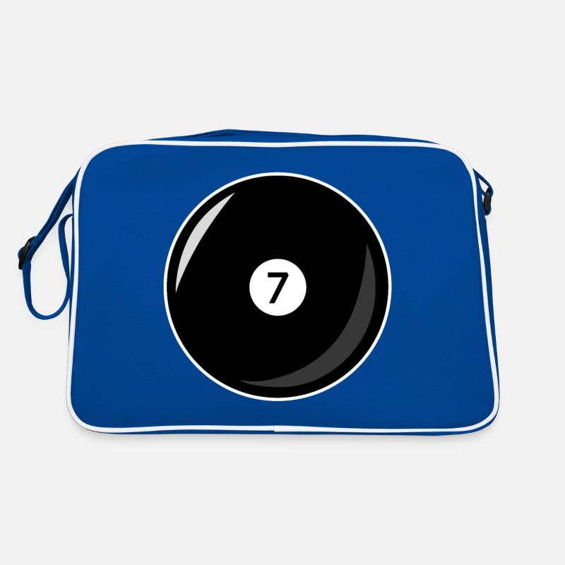 Boule de billard 7 noir Billard sept Sac Retro