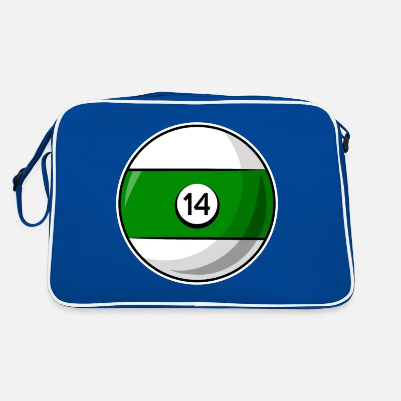 Boule de billard 14 vert Billard quatorze Sac Retro