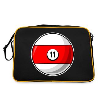 Billiard ball 11 red Billiards eleven - Retro Bag - black/gold - Back