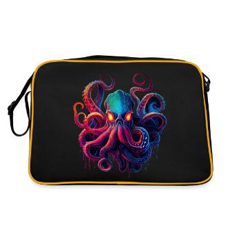 Illustration de la pieuvre - Sac Retro - noir/or - Dos