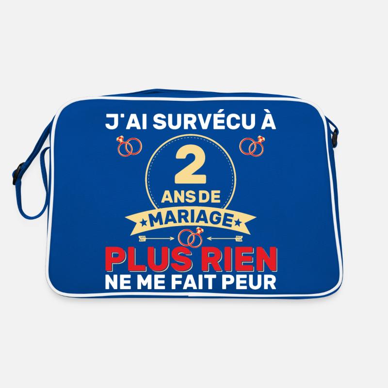 2 Ans De Mariage Noces De Coton Cadeau Mari 2eme Sac Retro