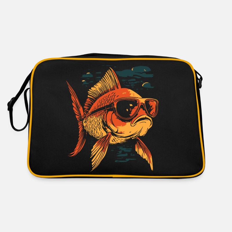 Poisson avec des lunettes de soleil Sac Retro