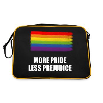 More Pride Less Prejudice LGBTQ - Retro Bag - black/gold - Back