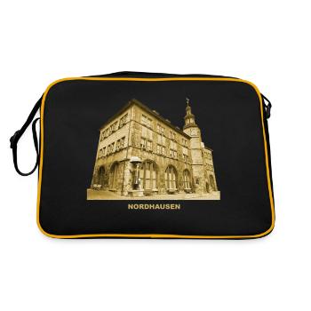 Mairie de Nordhausen Harz Thuringe Ville impériale - Sac Retro - noir/or - Dos