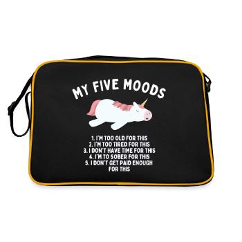 My Five Moods - Retro Bag - black/gold - Back