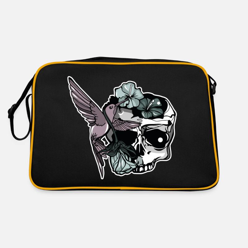 Floral Skull Retro Bag