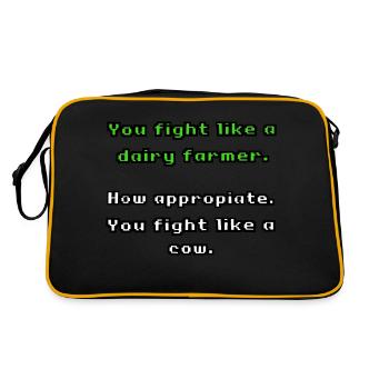 Dairy Farmer 3 - Retro Bag - black/gold - Back