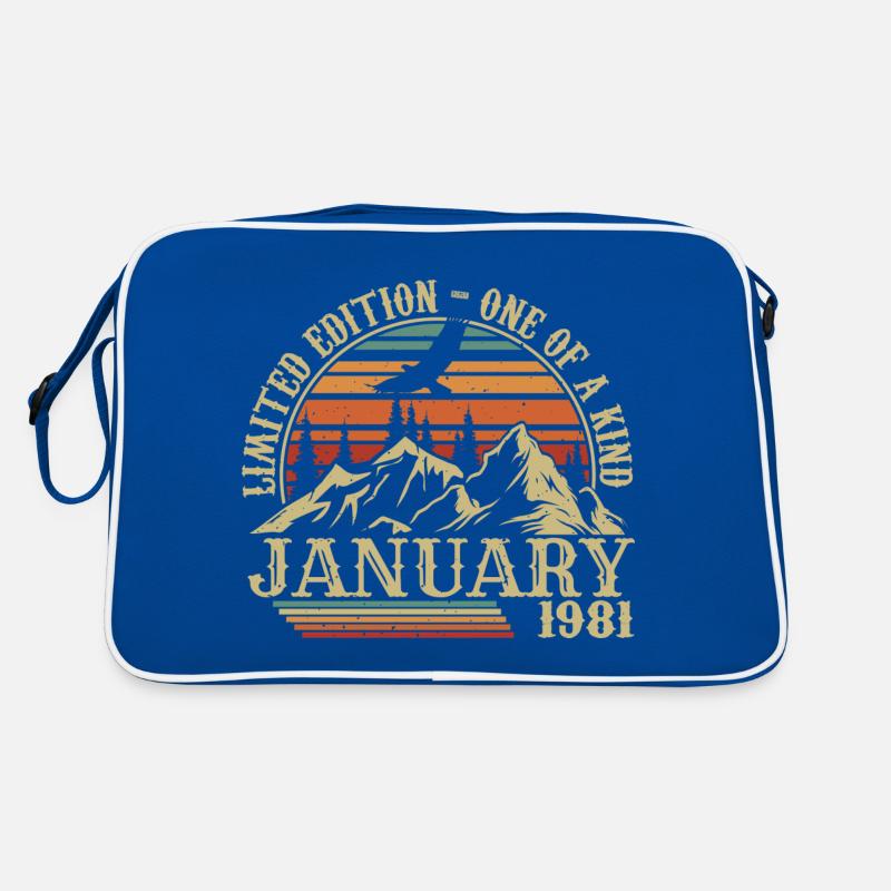 Januar 1981 - Januar 1981 Geburtstagsgeschenk Retro Tasche